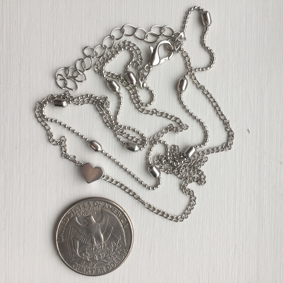 ⚜️[𝟯/$𝟭𝟴]⚜️NEW 2 Layered Tiny Heart Charm Beaded Choker - Picture 11 of 15